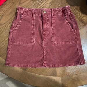 American Eagle A-Line Corduroy Super Stretch Mini Skirt Women's Size 4